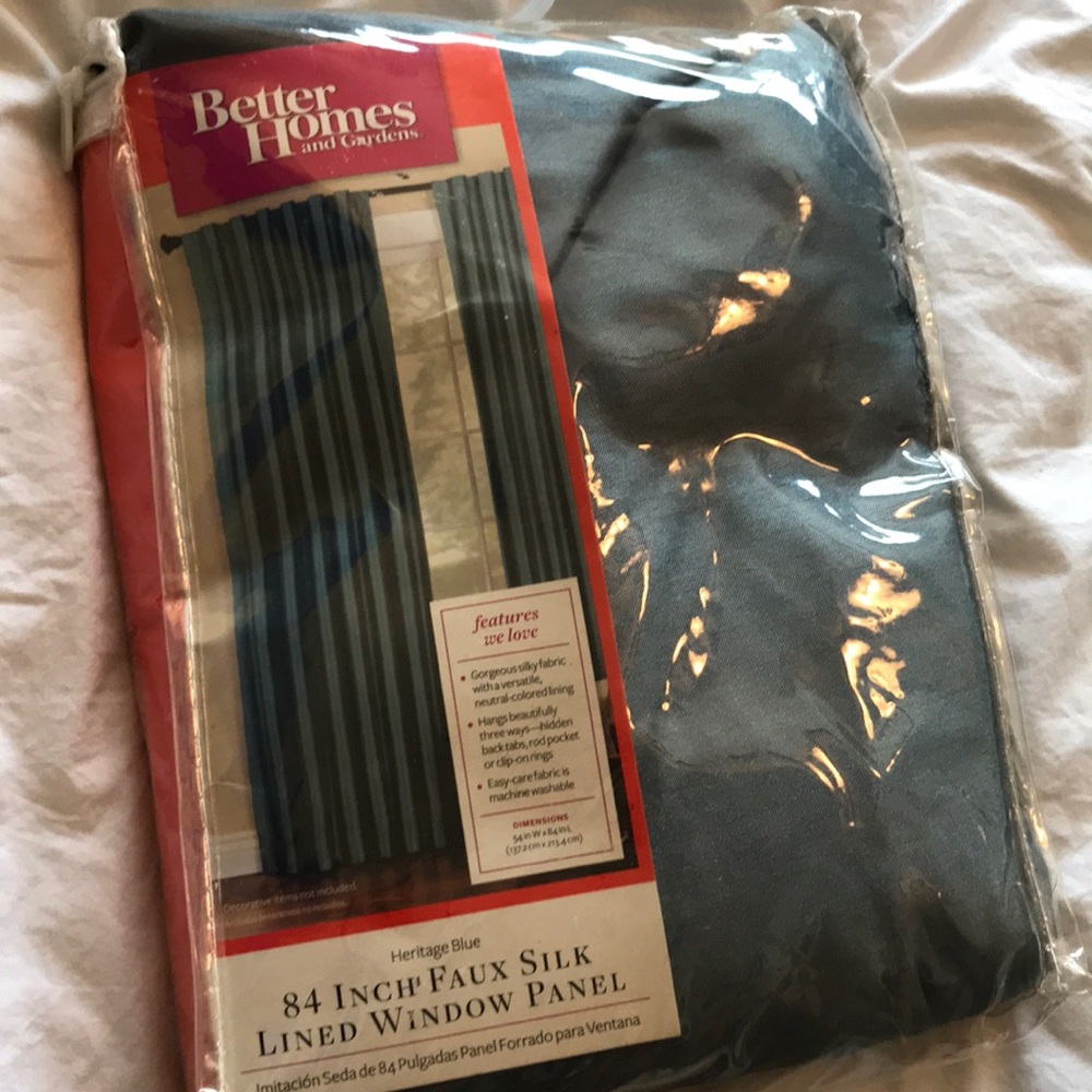 🎁Better home and gardens curtains, turquoise